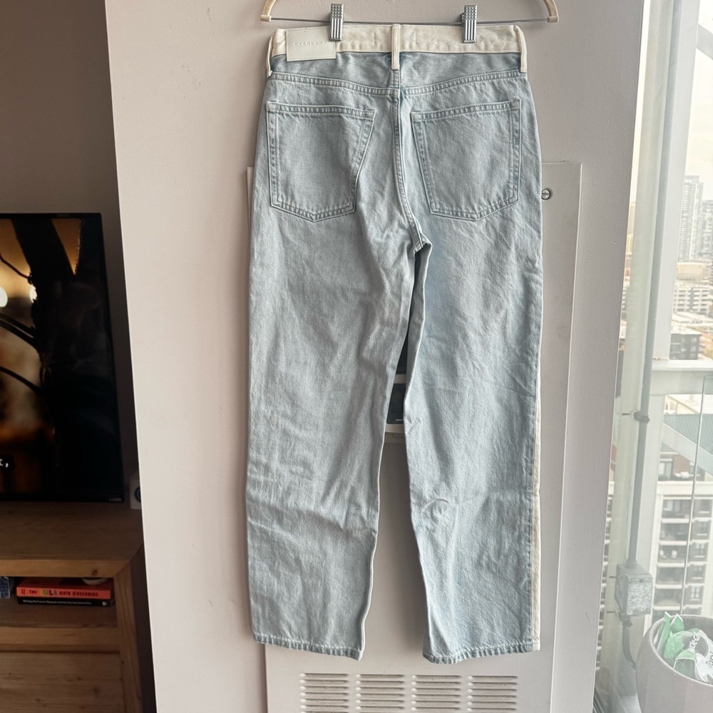 Everlane Two Tone Rigid Way-High Cotton Jeans - Picture 6 of 7